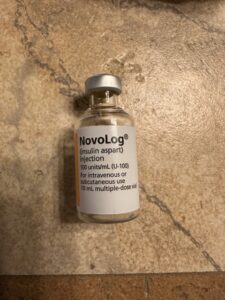 Novolog insulin for type 1 diabetes